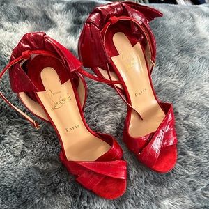 Christian Louboutin eel skin stiletto 37.5
